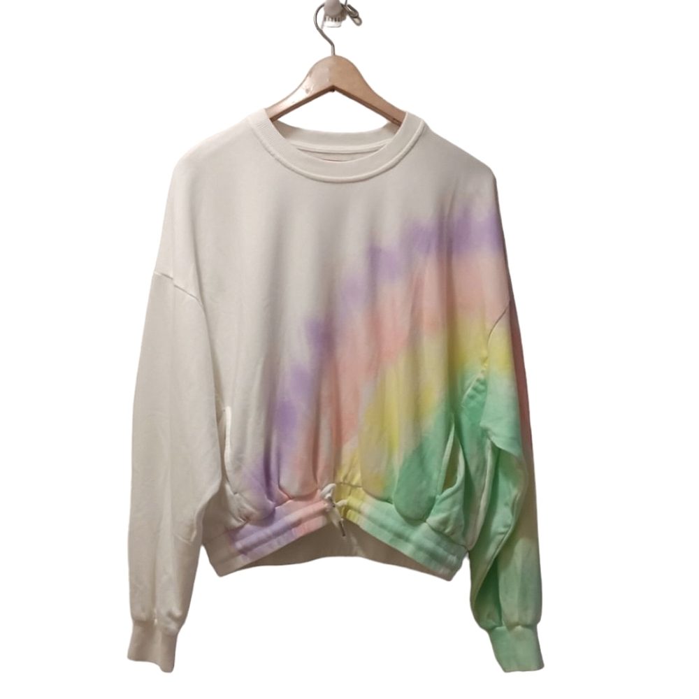 - PRETTY PALE OVERSIZED AND COMFY TIE DYE TOP